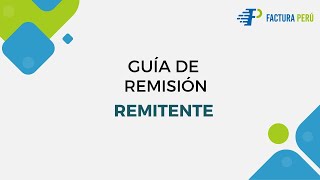 Guia de remisión remitente [upl. by Duquette]