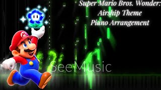 Super Mario Bros Wonder Airship Theme Piano Arrangement [upl. by Marinna488]