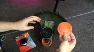 How to Change the Automatic Feed Spool AFS line on Black amp Decker Trimmers [upl. by Fidellas]