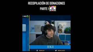 recopilación de donaciones raras a beniju xd [upl. by Aretahs]