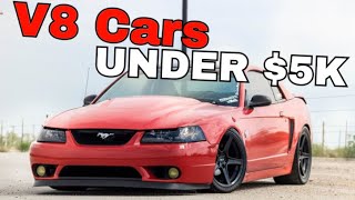 Cheap V8 Cars Under 5000  Best Cars Under 5k [upl. by Ayela]