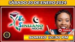 Resultado de EL SINUANO NOCHE del SABADO 20 de enero del 2024 chance sinuanonoche [upl. by Wake]