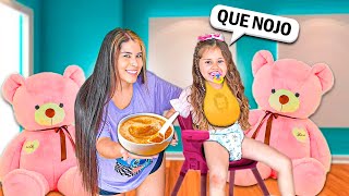 TRATANDO MINHA IRMÃZINHA COMO UM BEBÊ POR 24 HORAS  parte 2 [upl. by Asilegna]