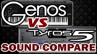 YAMAHA GENOS VS TYROS 5 SOUND COMPARE [upl. by Haggar535]