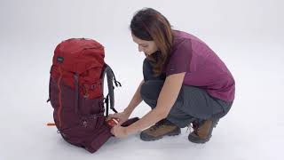 TREKKING BACKPACK TREK 100 50 LITRE EASYFITRED [upl. by Fleck284]