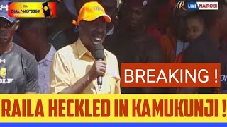 SHOCKING FOOTAGE  Raila DISAPPOINTED BADLY As HIRED CROWD TURN HOSTILE In KAMUKUNJI [upl. by Allmon]