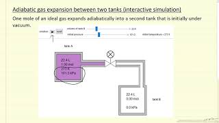 Adiabatic Reversible Expansion of an Ideal Gas  Physical Chemistry I  026 [upl. by Kalam]