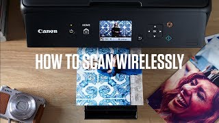 Canon PIXMA TS Series How to scan wirelessly [upl. by Anabahs]