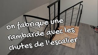 EP16💎 une rambarde pour lescalier hélicoïdal brico dépot [upl. by Atikat448]