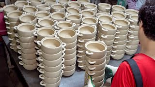 Wonderful Traditional Earthenware Pot Mass Production Process Korean Ceramics Factory [upl. by Ronacin558]