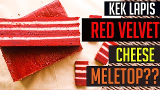 FULL Cara membuat Kek Lapis Red Velvet Versi Bahasa Malaysia [upl. by Naejarual]