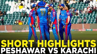 Short Highlights  Peshawar Zalmi vs Karachi Kings  Match 6  HBL PSL 9  M2A1A [upl. by Amieva]