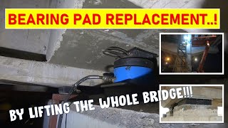 Bridge Elastomeric Bearing Pad Replacement At EDL Highway [upl. by Gibson659]