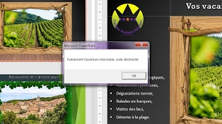 Déclencher un code VBA à louverture de PowerPoint [upl. by Proud]