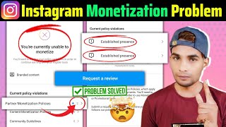 Instagram Established Presence Kya Hai  Instagram Partner Monetization Policies [upl. by Nanji]