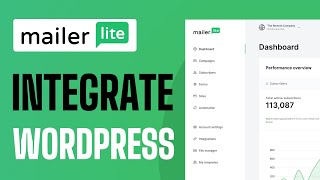 How To Integrate Mailerlite With Wordpress  Full Guide 2024 [upl. by Mixam]