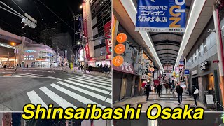 Shinsaibashi street Osaka Japan [upl. by Eiralih]