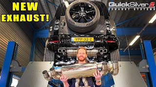 Land Rover Defender V8  QuickSilver EXHAUST is PERFECT PlugampPlay MOD [upl. by Ahsrav]