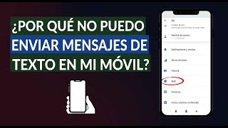 ¿Por qué No Puedo Enviar y Recibir Mensajes de Texto en mi Celular [upl. by Ahseenat]