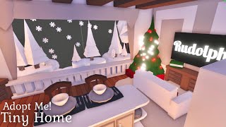 Cozy Christmas Tree  Tiny House  Adopt Me Speed Build amp Tour [upl. by Ainahs464]