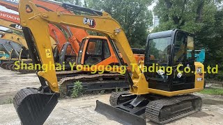 CAT 306E2 mini excavator test running and engine before export [upl. by Franny]