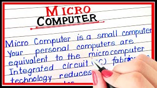 What is micro computer  Definition of Micro computer  Micro computer kise kahate hain [upl. by Boatwright879]