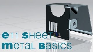 E11 Siemens NX 85 Sheet Metal 1 Tutorial [upl. by Adnuhsor]