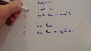 GCSE Maths  What are Inequalities Inequalities Part 1 56 [upl. by Carie]