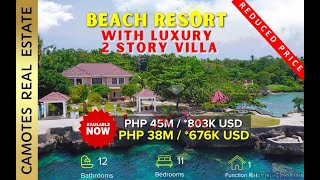 Beautiful Beach Cliff Lot for Sale on Camotes Islands Cebu Philippines [upl. by Esdnyl910]