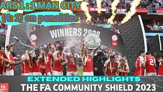 PENALTIES  Arsenal vs Manchester City 11 41 pens  Community Shield winners [upl. by Taveda569]