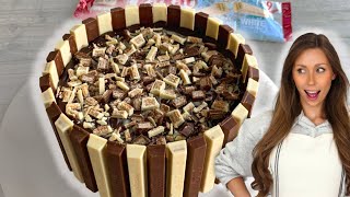 The Best NoBake KitKat Cheesecake Recipe Easy Tutorial [upl. by Varini]