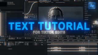 HOW TO MAKE The Best Text for Tiktok Edits  After Effects Tutorial [upl. by Hamann]