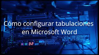 Cómo configurar tabulaciones en Word [upl. by Gregrory389]