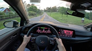 2024 VW Golf R DSG  POV Test Drive  060 [upl. by Nwotna]