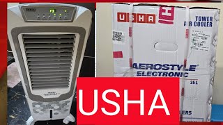 USHA Tower Air Cooler  AEROSTYLE ELECTRIC35 L LATER  35AST1E [upl. by Catharina]