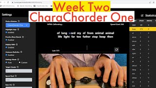 Week Two with the CharaChorder One See how I am doing and how fast I type [upl. by Mishaan864]