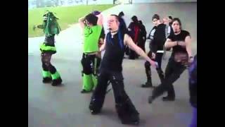 Goth Raves dance to Goa Trance Cybertreffen [upl. by Panthea241]