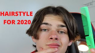 How to Style the MIDDLE PART for MEN for 2020 [upl. by Airlee]