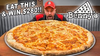 Win 280 by Beating Benny’s 28” Pizza Challenge Within 28 Minutes [upl. by Eelrefinnej]