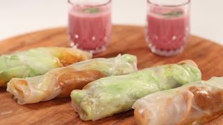 Malvani Prawns in Rice Paper Roll  Cooking Classy with Afraz  Sanjeev Kapoor Khazana [upl. by Malvina]