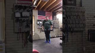 Thumbless double Inch dumbbell lifts PR of 4 in same session [upl. by Oidivo]