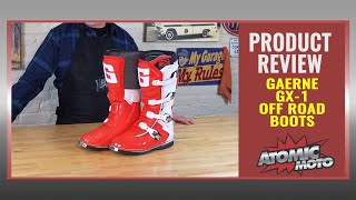 Gaerne GX1 Boots Review by AtomicMoto [upl. by Asiulana182]