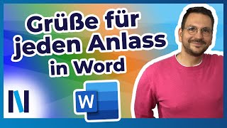 Word für Senioren Lass uns gemeinsam eine Grußkarte erstellen [upl. by Clarke]