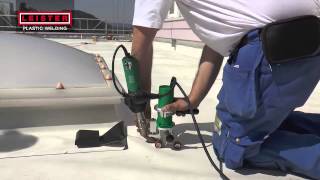 Leister TRIAC DRIVE roof hot air welding [upl. by Haneeja]