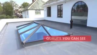 Skypod Skylights Eurocell  Roof Lanterns For Flat Roofs  Premier Roof Systems [upl. by Dnilazor]