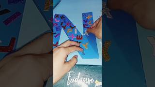 paper craft ideas alphabets makingcraft papercuttingart schoolwork alphabets [upl. by Aeriell184]