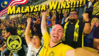 HARIMAU MALAYA VICTORY Incredible fan support  Merdeka Cup Malaysia vs India football 🇲🇾 [upl. by Neall]