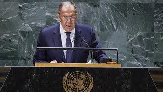 Sergueï Lavrov à lONU  quotLOccident est lempire du mensongequot • FRANCE 24 [upl. by Saphra]