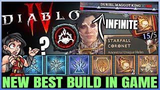 Diablo 4  New Best INFINITE DAMAGE LOOP Sorcerer Build  Meteor Unique  OP  Duriel amp T100 Guide [upl. by Drofnelg]