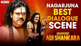 Best Nagarjuna Dialogue Scenes  Jagadguru Adi Shankara  Hindi Dubbed Movie  Kaushik BabuSaikumar [upl. by Nehtiek]